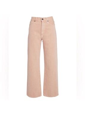 SLVRLAKE Grace Ankle Wide Leg Jeans in Blush